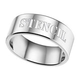 Irony Glossy Stencil Ring